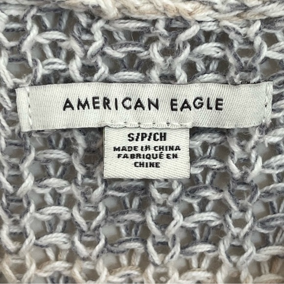 American Eagle Sweater Women’s Size Small Colorful Striped Long Sleeve Oversized - Picture 3 of 10